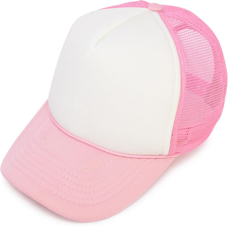 DALIX Two Tone Trucker Hat Summer Mesh Cap with Adjustable Snapback Strap - Image 1